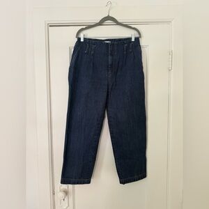 Self-Portrait High Rise Vintage Style Dark Blue Jeans in size 10